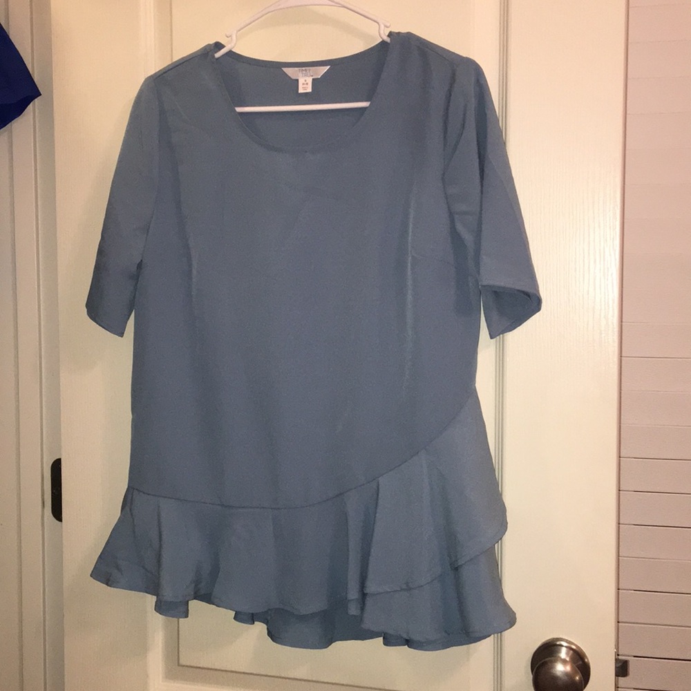 A brand new light blue time and tru blouse